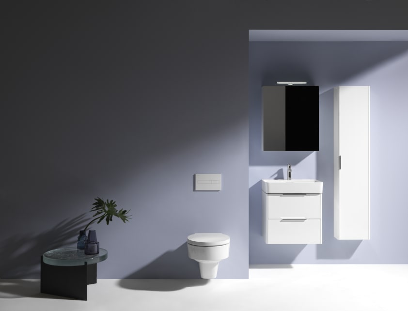 Wall-hung WC 'rimless', washdown, without flushing rim | Wall-hung 