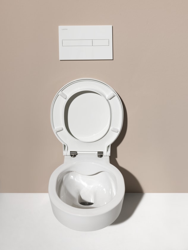 Wall-hung WC 'rimless', washdown, without flushing rim | Wall-hung 