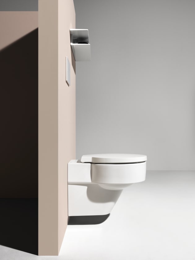 Wall-hung WC 'rimless', washdown, without flushing rim | Wall-hung 
