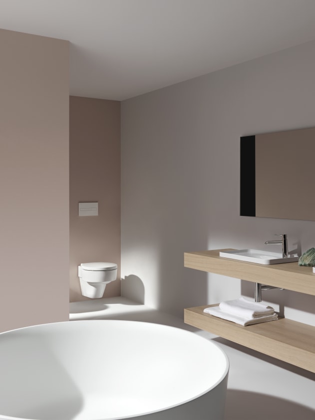 Wall-hung WC 'rimless', washdown, without flushing rim | Wall-hung 